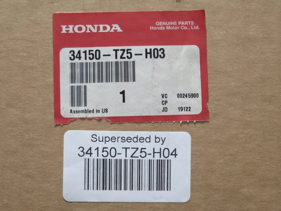Luz de lámpara de respaldo derecha pasajero Honda Acura 34150-TZ5-H04 2014-20 MDX genuina OEM Foto 1 de 1