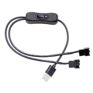 USB auf 3-Pin / 4-Pin PWM 5 V USB-Lüfter-Netzteilkabel mit Ummantelung, Geh3714 - Bild 1 von 9
