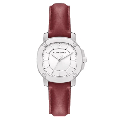 New Burberry Brit The Britain BBY1705  Stainless Steel Red Strap Dial 34MM - Image 1 of 2