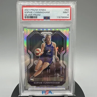 2021 Panini Silver Prizm WNBA Sophie Cunningham Rookie PSA 9 - POP 7 None Higher - Image 1 of 2