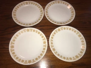 Corelle Schmetterling Gold Essteller 4er Set Vintage 10,25" - Bild 1 von 4