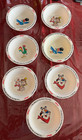 Vintage 1995 Kelloggs Set of 7 Plastic Cereal Bowls USED