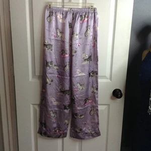 Nick & Nora PJ bottoms, satin, "XL" 14-16; elastic waist, kittens, Quality, Cute - Picture 1 of 3