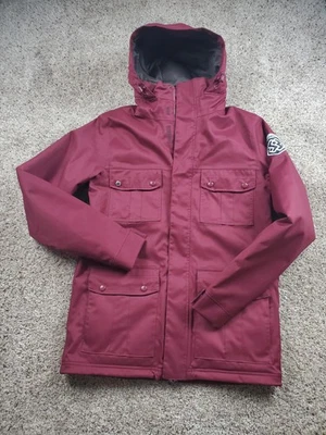 Chaqueta revólver Special Blend para hombre mediana roja con capucha cremallera completa chaqueta de snowboard Foto 1 de 4