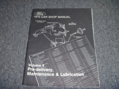 Mercury Cougar Colony 1975 parque taller de mantenimiento manual de reparación xo Foto 1 de 2