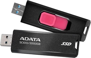 ADATA SC610 2TB External SSD USB 3.2 Gen 2, 550/500MB/s, Portable Stick, NEW - Picture 1 of 7