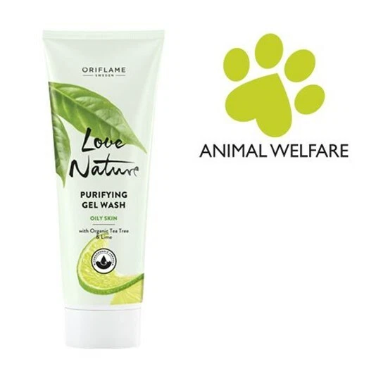 Gel purificador Oriflame LOVE NATURE lavado con árbol de té orgánico y lima Foto 1 de 2