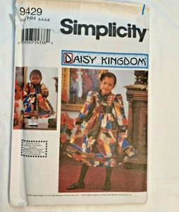 Girl's Dress & Doll Daisy Kingdom Sewing Pattern Uncut 9429 Size 3-6 New - Picture 1 of 2