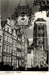 Ulica Piwna in Gdansk B/W photo postcard - Bild 1 von 2