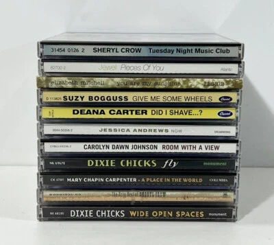 (11) CD Lot Female Singer/Songwriter Crow Dixie Chicks Jewel Country Music - Image 1 of 4