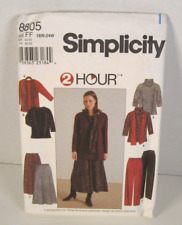 Simplicity 2 Hour Pattern 8805 Top, Skirt, Pants & Scarf Women's 18W-24W Uncut