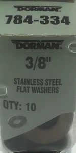 Dorman 784-334 3/8" Stainless Steel Flat Washer 784334 10 per pack - Bild 1 von 3