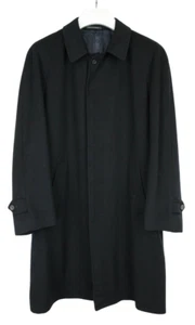 CORNELIANI LINEA SARTORIA Coat Men's 50 6 R Lana Wool Long With Hidden Fastening - Picture 1 of 11