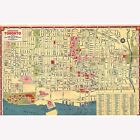 Street Map of Downtown Toronto by Shell Oil, 1930's