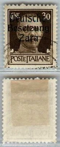 OCC. TEDESCA-DEUTSCHE BESETZUNG ZARA-1943-30c(6) I tipo - Annullo garantito - U - Bild 1 von 1