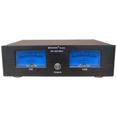Black MC-210MKII HiFi Power Amplifier with Dual VU Meters High End Music Display - Image 1 of 3