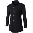 Elegante formelle Herren B&#252;rojacke Winter Trenchcoat Outwear Langarm