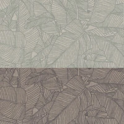 Papel pintado texturizado moderno efecto lino sintético a rayas hoja As Creation Foto 1 de 4