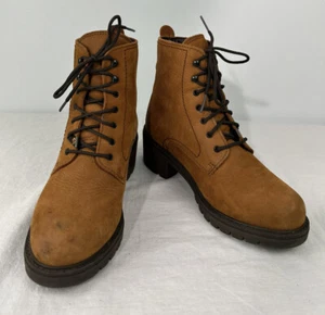 Havana Joe Womens Cognac Nubuck Leather Ankle Chukka Shoes Boot Sz 37/US 6.5-7 - Picture 1 of 9
