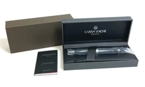 PATEK PHILIPPE Caran d'Ache Novelty Matte Black Twisted Ballpoint Pen wz/Box F/S - Picture 1 of 10