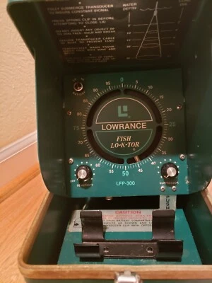 Винтажный Lowrance сонар рыбы LO-K-TOR в оригинальной коробке!  - Изображение 1 из 4