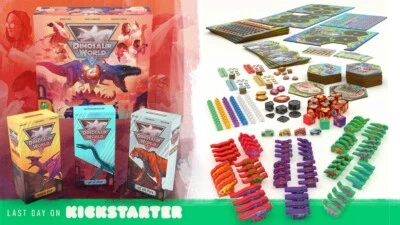 DINOSAUR WORLD KICKSTARTER TODO EN + 3 EXPANSIONES + EXCLUSIVAS KS + MONEDAS DE METAL Foto 1 de 4