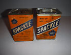 Vintage Lot Of 2 Muralo Spackle 1Lb Cans Full And Empty Cardboard Tin