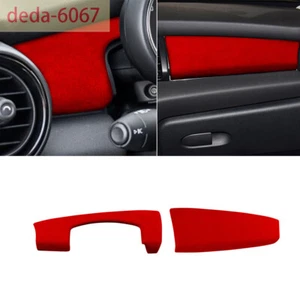Borde de tablero de control central rojo gamuza para BMW Mini Cooper F55 F56 F57 2014-20 - Imagen 1 de 11