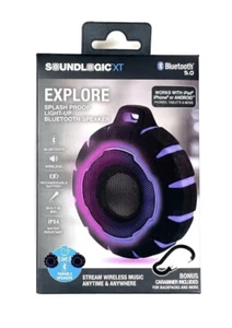 NEW SoundLogic XT Explore Splash Proof, Light-up, Portable Bluetooth Speaker NWT - Picture 1 of 10