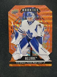 22-23 UD Allure Hockey Rookies Orange Slice 115 Erik Kallgren