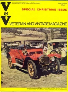 VETERAN & VINTAGE Magazine, December 1970 (Vol 15, No 4). Free UK Postage - Picture 1 of 2