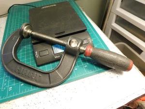 Hart 4" Quick Adjust Machinist Heavy Duty Quick Release C-Clamp Lot 1 - Picture 1 of 13