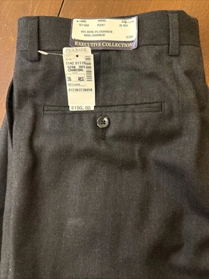 NWT Jos. A. Bank Executive Collection Wool Cashmere Dress pants 35R Slight flaw - Image 1 of 4