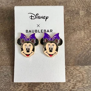 Nuovi orecchini Disney x Baublebar Minnie Mouse orecchio di gatto smalto post - Foto 1 di 4