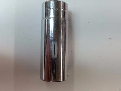 SNAP ON 9/16" STM18 1/4" DRIVE SAE 6 POINT DEEP CHROME SOCKET (SNP053078) - Image 1 of 4