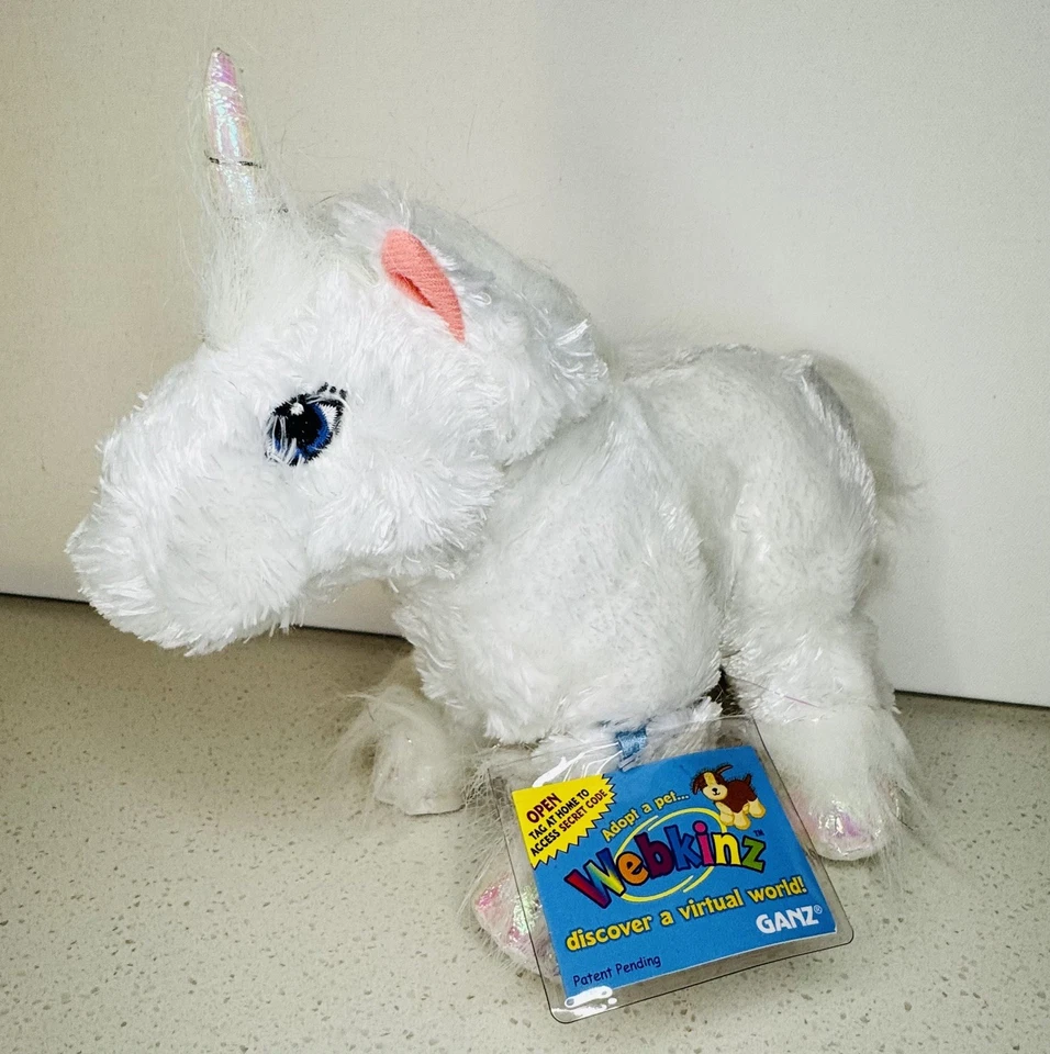 NEW Ganz Webkinz Unicorn (retired) HM69 New Unused Code NWT - Image 1 of 4