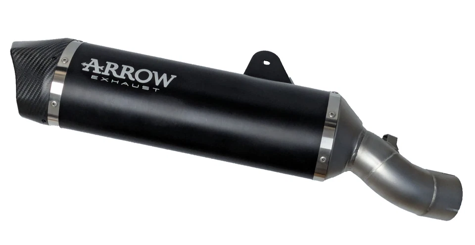 ARROW 71805AKN Maxi Race Tech Dark Aluminium Slip On Muffler Carbon End Cap - image 1 of 4