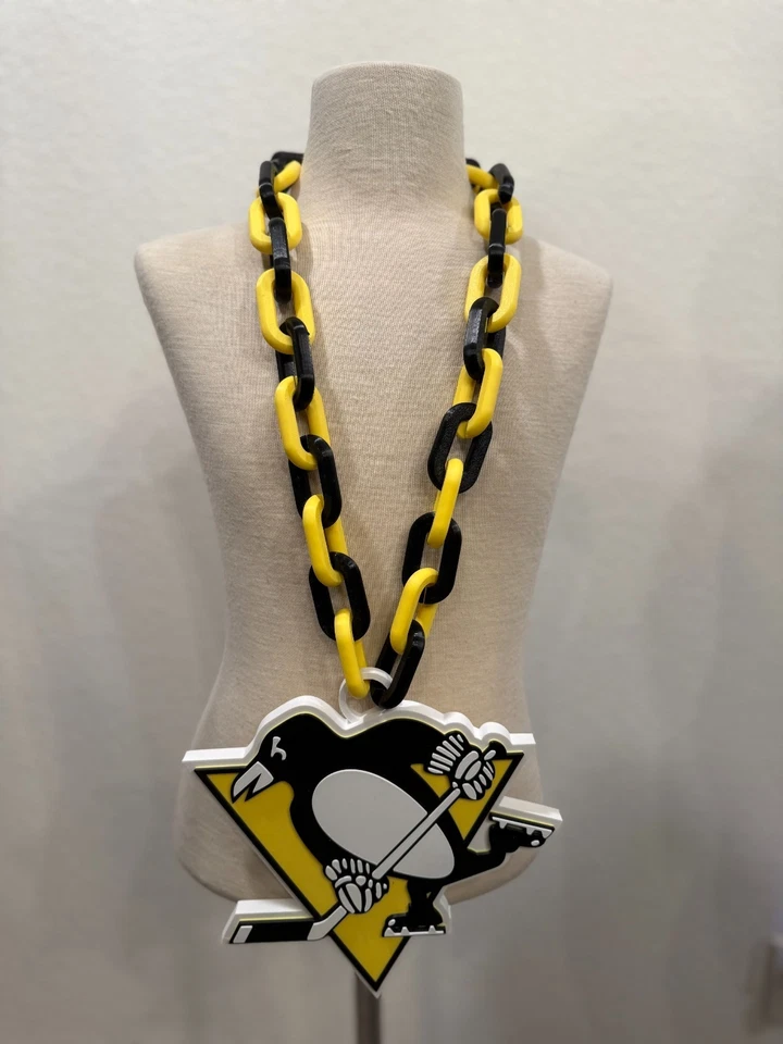 Pittsburgh Penguins Colar Oversized, Corrente de Ventilador, "As Canetas" - Imagem 1 de 1
