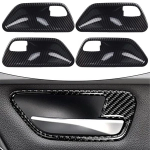 Elegant Carbon Look Interior Door Handle Trim Set for 3 F30 F34 4 Series - Picture 1 of 24