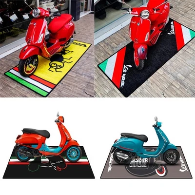 For vespa Motorcycle Garage Pit Mat Carpet Anti-slip workshop showroom floor mat - Image 1 of 4