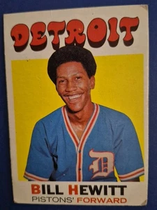 1971-72 Topps #23 Bill Hewitt - Imagen 1 de 2