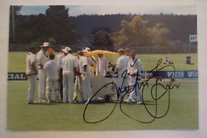 Cricket Collectable - 1994 - Colour Photo - Justin Langer - signed