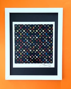 TAKASHI MURAKAMI + AWESOME SIGNED ART PRINT FROM JAPAN + WITH NEW FRAME 14x11in. - Picture 1 of 4