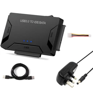USB 3.0 to IDE/SATA Converter Adapter Kit For 2.5"/3.5" SATA/IDE/SSD Hard Drive - Bild 1 von 19