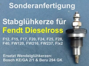 Zestaw do konwersji świec szybkożarowych Fendt Dieselross F12, F15, F17, F20, F24, F25, F28 - Zdjęcie 1 z 7