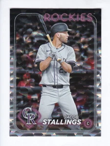 2024 Topps Update Series #US246 JACOB STALLINGS Colorado Rockies SILVER CRACKLE - Picture 1 of 2