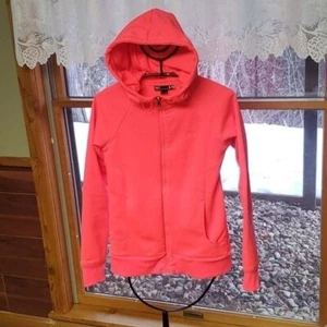 Under Armour Bright Pink Full Zippered Sz. SM/P Hoodie w Pockets - Picture 1 of 9