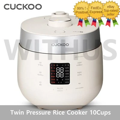 Panela elétrica de arroz CUCKOO CRP-ST10FGI 10 xícaras pressão dupla Grace Ivory - Imagem 1 de 4
