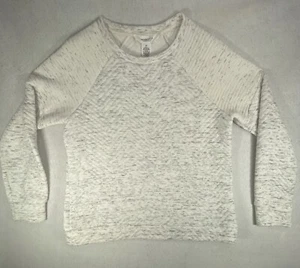 Workshop Republic Clothing Women's sweater Heather white long sleeve Size M - Picture 1 of 11