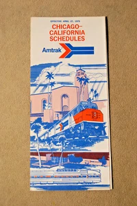 Chicago-California Schedules - April 27, 1975 - Picture 1 of 2